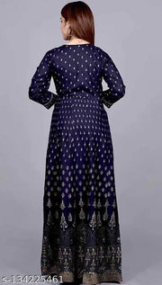 Printed Long Anarkali Kurta