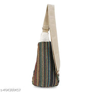 KRYSTAL shoulder hemp sling backpack- hemp cross body bag- hemp shoulder backpack adjustable strap for men & women 2 compartments multi-colour pack of 1