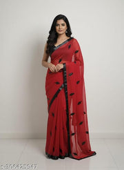 beuatiful Georgette Sequinned work saree for woman's
