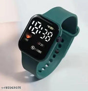 StylisLatest Trendy Black Square Digital Watch for Teenagers boy's and girl's With Attractive look's and Within Best price for Teenagers boy's and girl'sh New Design Digital Watch For Girls Or Boys In Best Price