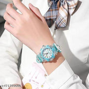 Analog Dial Cartoon 3D Printed Strap & Glowing Light Transparent Watch for Kids (Age:3-10 Years) NEW DESIGN