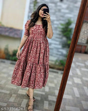 New printed maroon pampam gawan