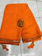 Bandhani saree, Bandhej saree, Lehariya saree, Bandhni saree, pure georgette saree,soft georgette saree, new trending saree, green saree , gotapatti sarees, party wear saree, designer saree, banarsi saree, bollywood saree, celebrity saree, festive saree