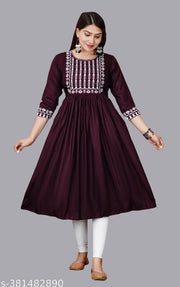 New Trendy Embroiderd Gaither Gown