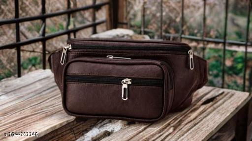 Premium quality leather-look material 3 spacious zippered compartments for better organization