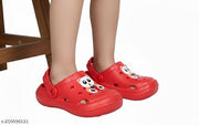 Slingback Clog for Boys & Girls || Indoor & Outdoor Clogs for Kids with Panda Cartoon Charm