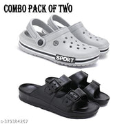 Armado Casual Comfortable and Lightweight Flip flop clogs | fashionable Clogs | Clogs with High Quality Sole_ pack of 2_1904+1901