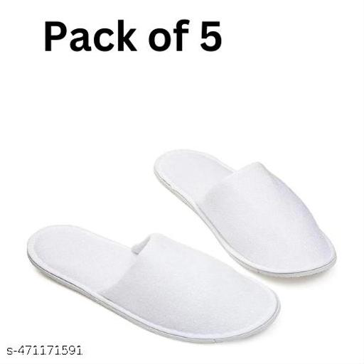 Disposable Flip Flop sleepers Cotton Hotel, Salons, Spa Slippers for Women and Men (Pack of 5)