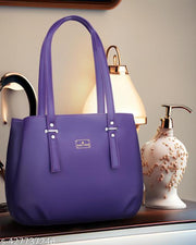 Purple Artificial Vegan leather Office & daily use hand bags,  women handbag, Women bags, Ladies bag, ladies purse