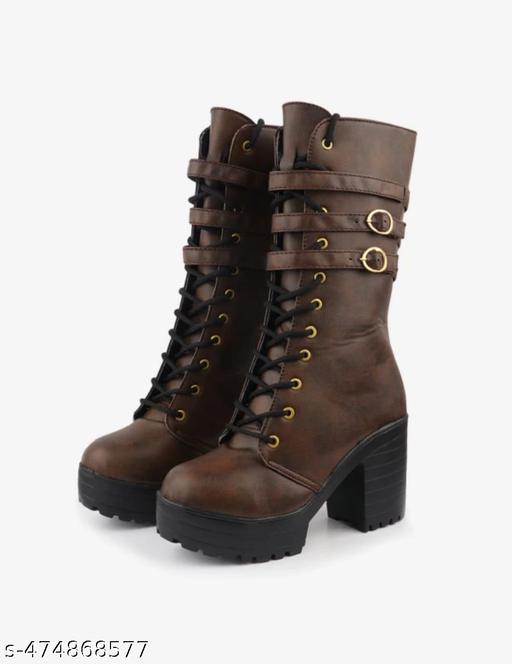 belt boot design long women boot