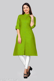 COLLR PLAIN KURTI