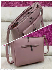 Classic women Pink PU sling bags/Premium PU leather sling bags for women/Designer Crossbody sling/Full handwork bag/party wear and wedding bag for women