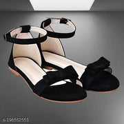 Women/Girls Casual Fancy Flat sandal Color-Black