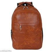 Unisex 25 Liters Laptop Backpack Bag Stylish Pu Leather School/College/Office & Travels