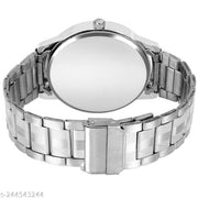 BLACK DIAL WITH STEEL & MATT FINISH BLACK  KING BRACELET ANALOG WATCH  - FOR BOYS
