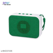 DPM Bluetooth Speaker with Mic, Deep Bass Sound, Colorful RGB Lights, FM Radio Support