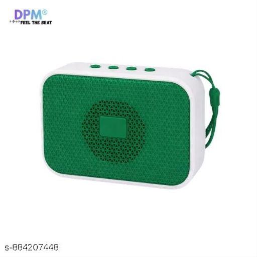 DPM Bluetooth Speaker with Mic, Deep Bass Sound, Colorful RGB Lights, FM Radio Support