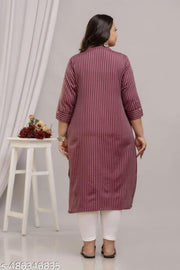 SIDHHIKA kurti for women | daily wear kurti | plus size kurtis for women | ready made cotton kurti | big size kurti | kurti stripe | black kurta | casual kurti | designer kurti