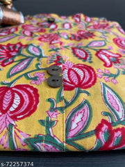 Latest & Trendy 100 % Pure Cotton Printed  Kurti for Women and Girl's