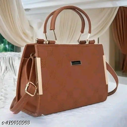New Stylish Handbag with Embroidered Pattern