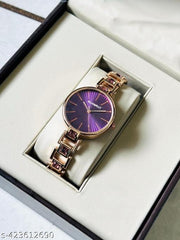 Watch for Women,Watch for Girl ,Waterproof Women Wrist Watches Purple Dial diamond Studded watch Formal,Casual,Festive,Partywear,Wedding,Western Party