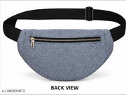 Cotton Chambray Denim Look Sling Crossbody Bag for Unisex