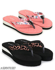 Two Soft Comfortable & Stylish Women's Daily Use Slipper/Flipflop for Women & Girls Combo of 2