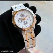 metal belt date indicate watch for mens