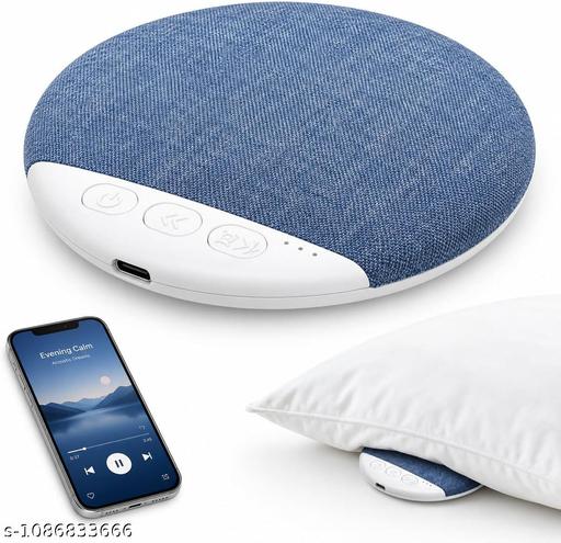 Under Pillow Speaker Bluetooth Portable Sleeping Speakers ,Ultra-Thin Portable Under Pillow Bone Conduction Bluetooth 5.4 Speaker 30/60/90 Min Timer White Noise Stereo Bass Sleeping
