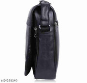 ZURBAA Sling Messanger Bag Men & Women's_Boys & Girl's Office School College Bag & Backpack_ W D Types _ Pack of 1_Black.
