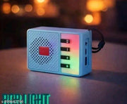 MULTICOLOUR Retro Vibes Mini Bluetooth Speaker | Portable Wireless Audio with Vibrant RGB LED Lights