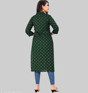 Cotton Kurti for women Gold Foil Print