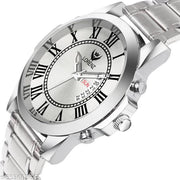 Lorenz Day & Date Edition Silver Dial Analog Watch for Men | Watch for Boys- MK-4031R