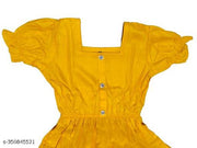 Women's "Rayon" Fashionable Flared "Stylish Kurti"  (Yellow)