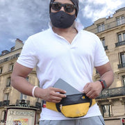 STYLISH COMBINATION WAIST BAG FOR MEN AND WOMEN Waist Bag  (Yellow, Black)