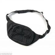 Unisex Canvas Waist Pack - Multi-Pocket Hiking Fanny Pack with Adjustable Strap for Travel & Outdoors