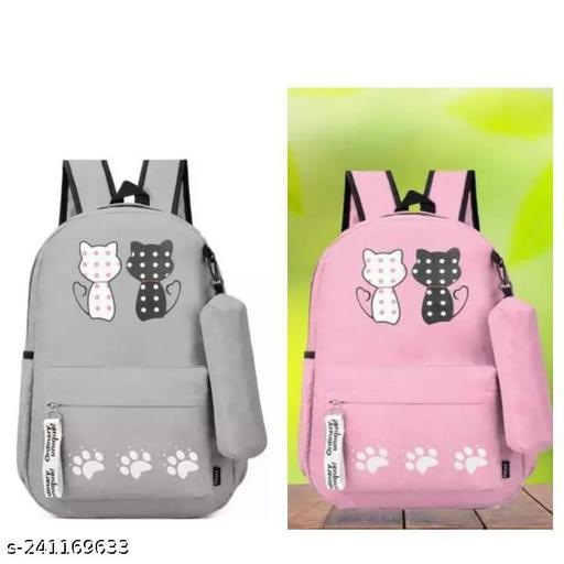 ARK FASHIONS Backpacks For Girls Latest Backpacks For School College Office Travel combo set(pack of 2)