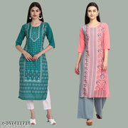 Stylish Crepe Printed 2 Kurti On Lowest Price & Best Quality