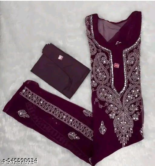 georgette chikankari kurti