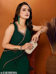 Solid/Plain Bollywood Georgette Saree