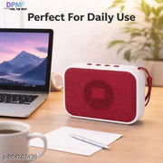 DPM Portable Bluetooth Speaker with Mic, High Bass Sound, RGB Light Effect, FM Support