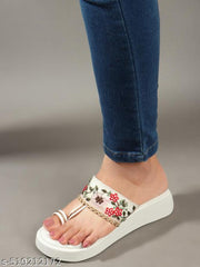 2025 New Lightweight Women's Wedges, Slippers/Flip-Flops Fashion Stylish Casual Comfortable Lightweight Synthetic Slip-on Sandals with Attractive look for Girls/Ladies.