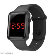 Square Black Dial Led Watch for Boys & Girls Digital Watches for Kids