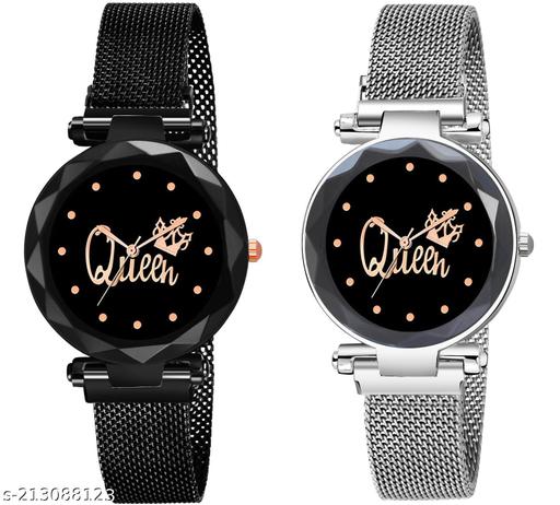New stylish Analogue Combo of 5 Woman's & Girl'S Watch Family Pack Combo(2)