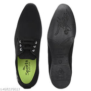 Trendy Solid Formal Cotton Shoe For Men (Black) | Cotton Shoe For Men | Formal Shoe For Men | Solid Shoe | Shoe For Men |