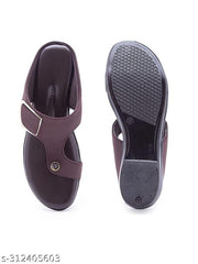 CROX Women's Brown Ankle Buckle Thongs | Chic Comfort for Everyday Style