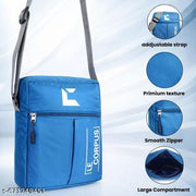 Stylish Unisex Sling Bag with Adjustable Strap | Lightweight Crossbody Shoulder Bag for Daily Use (Airport Blue)