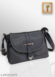 Magnifique Black Sling Bag - Sleek, Stylish, and Functional