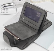 Frackson Dark-Grey Special Women's Small Purse Wallet Female Hand wallet Women/ Ladies/ Girls Wallets Card Holder  3 Pocket 1 Long 1 Zipper (Chain) pocket inside in middle and 1 small pocket