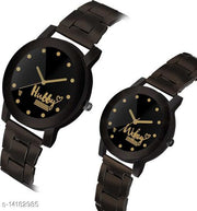 Skylark Hubby & Wifey Couple watch Dial Stainless Steel Chrome Plated Analog watch Analog Watch - For Couple